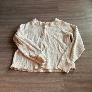 Old Navy Cream Henley